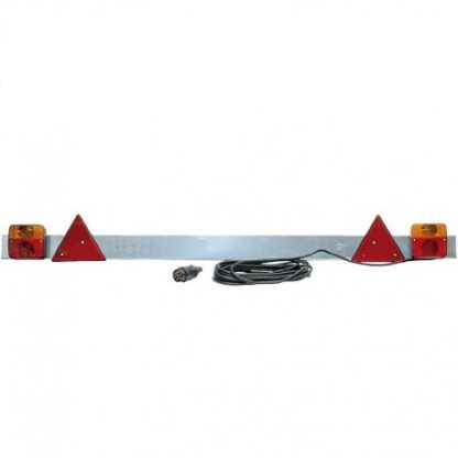 35665 BARRA PORTAFANALI POSTERIORE PER RIMORCHI 140-180 cm zincata completa tipo alto