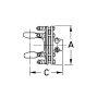 30104 FRIZIONE A DISCHI DI ATTRITO  EUROCARDAN Categoria 3  Attacco 1" 3/8 - Z.6  Dischi 2  Crociera 27x70 mm - immagine 2
