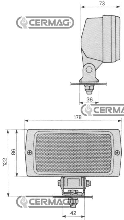 lampada 12V 55W mod.H3 iodio - immagine 2
