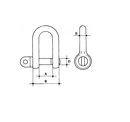 GRILLO ZINCATO D.16 mm PER CARICO LAVORO 1000 KG - immagine 2