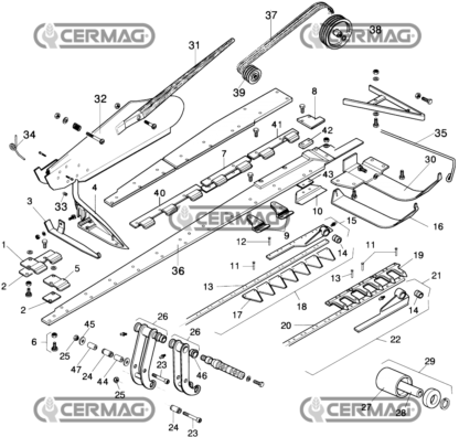 Dentiera 12 denti m 1,75 PER BARRE FALCIANTI GASPARDO FB 940