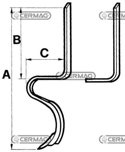55476 MOLLA PER ROMPITRACCIA CON VOMERE 32x10 - immagine 2