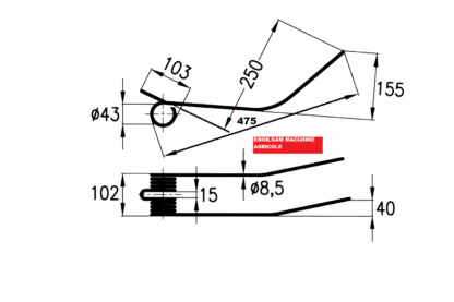 MOLLA PER GIROANDATORE GALFRÈ t/1 30AN