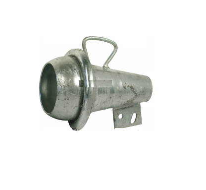 SEMIGIUNTO ZINCATO SFERICO MASCHIO CON CONO DRITTO d.100