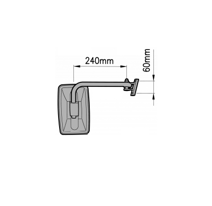 9966380 SPECCHIO COMPLETO SX  PER CABINE - immagine 2