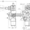 DISTRIBUTORE IDRAULICO MD 3/8' DOPPIO EFFETTO A 1 LEVA OLEODINAMICO - immagine 2