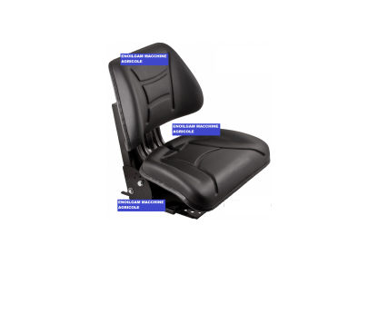 98040 SEDILE TRATTORE CON MOLLEGGIO POSTERIORE A BASE INCLINATA PIATTA