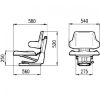 60586 SEDILE TRATTORE COBO CON  MOLLEGGIO VERTICALE SC20 - immagine 2