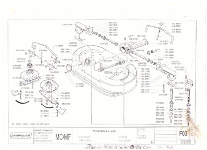 INGRANAGGIO PIATTO RASAERBA A 2 ELICHE BCS  52447314 - immagine 2