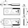 COLTELLO PER FALCIATRICI ROTATIVE TIPO ELICOIDALE 100X48 DX - immagine 2