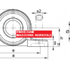 SUPPORTO DRITTO AUTOALLINEANTE CON CUSCINETTO UCP 204 - immagine 2