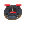 SUPPORTO A FLANGIA TONDA AUTOALLINEANTE CON CUSCINETTO SERIE UCFC 209 d.45