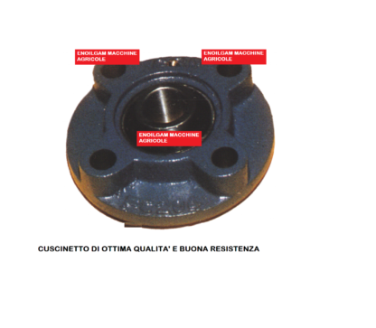 SUPPORTO A FLANGIA TONDA AUTOALLINEANTE CON CUSCINETTO SERIE UCFC 209 d.45
