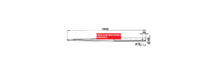 PUNTA CILINDRICA TIPO FORATO Ø 42 x 1400 mm