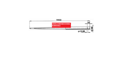 PUNTA CILINDRICA TIPO FORATO Ø 36 x 1400 mm