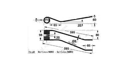 MOLLA GIROANDANATORE CORMA DX Tornado Doppio R2/420-R2/520S