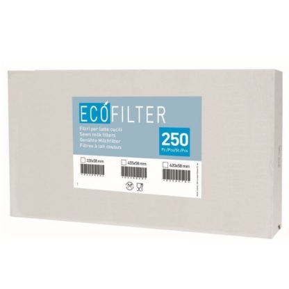0350078 FILTRI PER LATTE CUCITI ECOFILTRER 620X58 250PZ  0060027