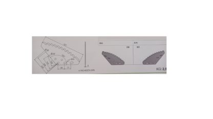 COLTELLO CARRO MISCELATORE DESTRA AL TUNGSTENO AGM,SITREX,FARESIN,GENERALMIX,VERTICALMIX,PAGLIARI.. - immagine 3