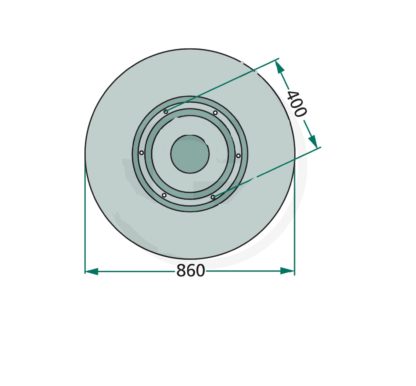 647TT-20F  ROTOFALCE A TAMBURI PZ  DISCO FOLLE PZ KUHN ORIGINALE 184 P.Z. 185 PZ 186 PZ 187  Z1100870,TT-20, TT20K0 - immagine 2