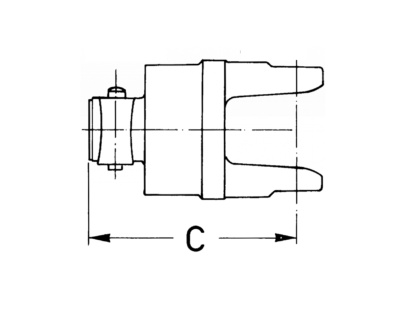 RUOTA LIBERA CAT.2 -ROTAZIONE:DX-ATTACCO:1" 3/8 - Z.6  EUROCARDAN - immagine 2