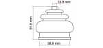 3530683M92N CUFFIA LANDINI    3530683M92 cuffia leva cambio  65501 - immagine 2