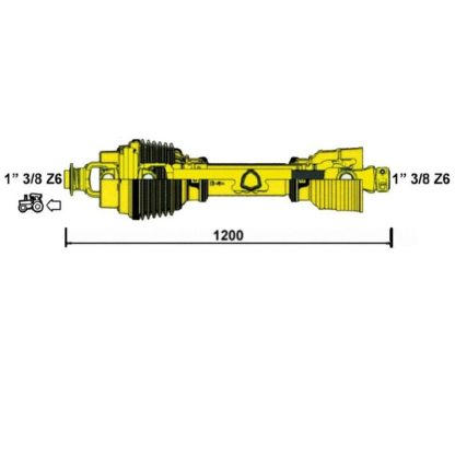 73312092 CARDANO OMOCINETICO SU UN LATO CAT.4 L.1200 OMOLOGATO EUROCARDAN O BINACCHI - immagine 2