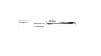 TESTA LAMA +ASTA FORATA PER SUPERIOR 402 -2,12 MT- 14 DENTI ORIGINALE