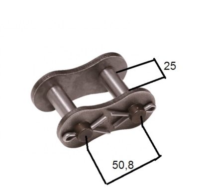 922.296.0 MAGLIA GIUNZIONE PASSO 50,8 PER ROTOPRESSA KRONE