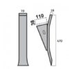 SCARPETTA PER RIPUNTATORE CON ANCORA 70X18 MM PER ALPEGO - immagine 2