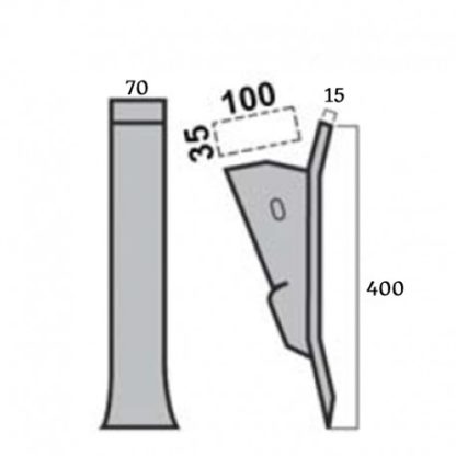 SCARPETTA RIPUNTATORE ALPEGO CON ANCORA 70X15 MM - immagine 2