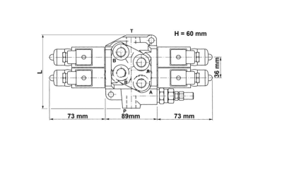 Distributore idraulico oleodinamico elettrico 3/8' doppio effetto 3 leve 12 V - immagine 2