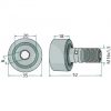 933201.0 RULLO PER ANDANATORE KRONE 	KS 6.20/20, 6.20-6.80/20, 6.50-7.60, 6.51, 6.81-7.61, 12.01S, 12.5, 330/10 F/H, 331-10L, 350-10, 380-10, 380/420-12, 421-13, 461/13, 621/20, 621/681, 681-761 Duo, 331/10L, 1401 Duo II, Duo Uni III, Duo II, Swadro 355, 395, 421/11, 421/13, 461, 651, 681, 761, 881, 1201, 1201A, 1250, 1401, 1500 - immagine 2
