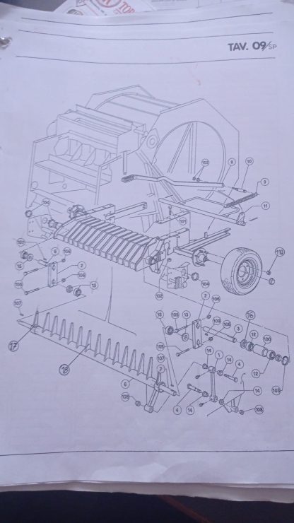 FBOCNO2203120F BOCCOLA INFALDATORE  IN NYLON ROTOPRESSA SUPERTINO SP 1200 / SP1500 - immagine 2