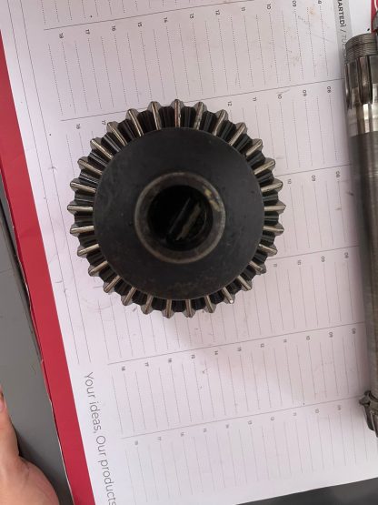COPPIA CONICA INFERIORE MOTOZAPPA SEP 140 DENTI PIGNONE 8 DENTI CORONA 29 CON DIFFERENZIALE - immagine 2