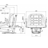 65010 SEDILE PER TRATTORE GT50 CON MOLLEGGIO M20 VERICALE E GUIDE CON CINTURE DI SICUREZZA - immagine 2