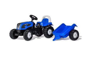 TRATTORE A PEDALI LANDINI POWER FARM 100 CON RIMORCHIO ROLLY TOYS