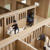SCUDERIA IN LEGNO ROSA CON 7 BOX PER CAVALLI KIDS GLOBE - immagine 3