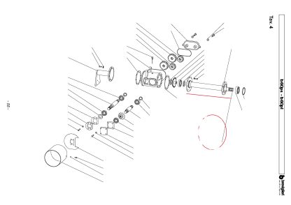 0440832 ALBERO TRASVERSALE FRESA BREVIGLIERI  B60 V.180-185-205V - immagine 3