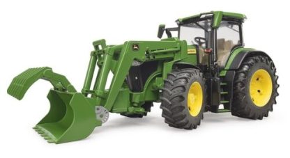 TRATTORE JOHN DEERE 350 CON CARICATORE FRONTALE BRUDER - immagine 2