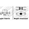 66.000 CATENA LERDA- 68 Attacchi (mt 9,52) Passo 70 - Foro ø26 RIF.ORIG.R1230 - immagine 2