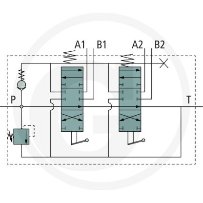 DISTRIBUTORE A DUE LEVE 1/2 DOPPIO EFFETTO 80LT - immagine 2