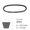 SPBX 1320 CINGHIA TRAPEZOIDALE DENTATA - immagine 2