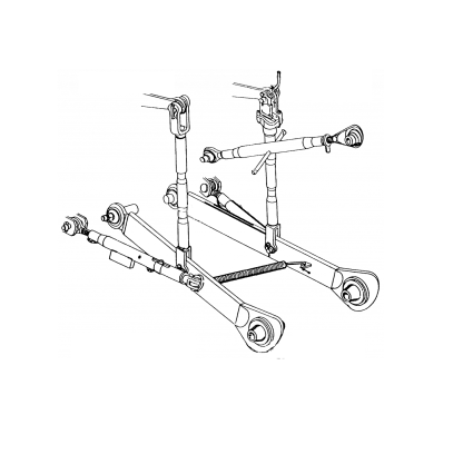 KIT COMPLETO ATTACCO A TRE PUNTI PER FIAT KUBOTA ISEKI 51064