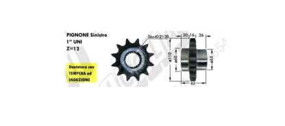 B034P0109R PIGNONE SX Z 12 FERABOLI 65.551-03