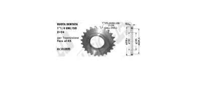 65.554 RUOTA DENTATA Z 24 TRASMISSIONE FORT WOLAGRI