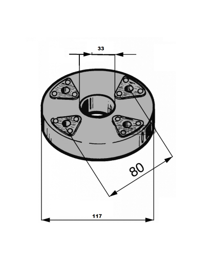 595530 GIUNTO PARASTRAPPI  PER FIAT - NEW HOLLAND 60859 - immagine 2