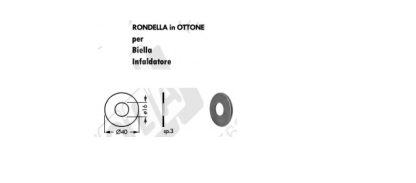 65.620-10 RONDELLA IN OTTONE PERNO BIELLA INFALDATORE FERABOLI SPRINTER EXTREME B01300040R