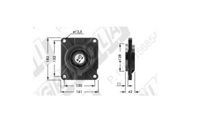 65.575 SUPPORTO PER ALBERO Ø 40 PER RULLI E ALBERO CENTRALE FERABOLI SPRINTER EXTREME B02700051R