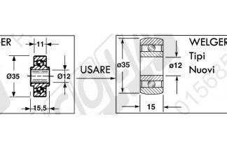 58.165-A RULLO RACCOGLITORE PER PRESSE ROTOPRESSE WELGER  0922.18.03.00