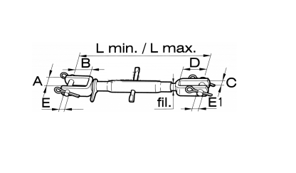BRACCIO LATERALE SOLLEVATORE REGISTRABILE 530-700mm 50474 - immagine 2